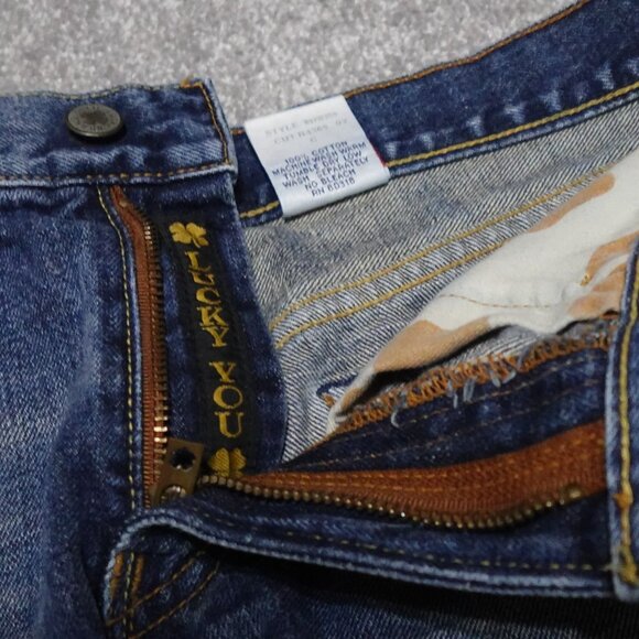 Lucky Brand Cut Off Shorts Women's Size 10/30 Blue Denim Distressed Casual - Picture 7 of 13